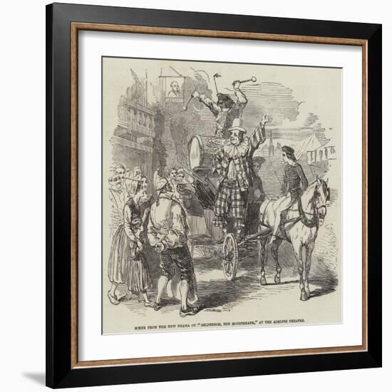 Scene from the New Drama of Belphegor, the Mountebank, at the Adelphi Theatre-null-Framed Giclee Print