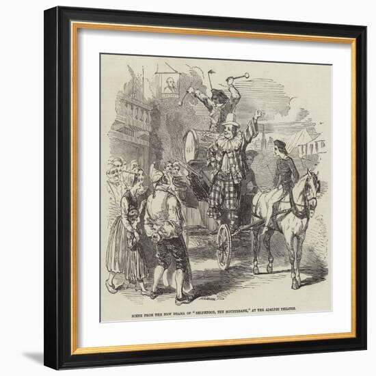 Scene from the New Drama of Belphegor, the Mountebank, at the Adelphi Theatre-null-Framed Giclee Print