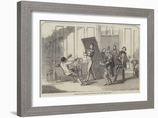 Scene from the New Farce of The Slow Man, at the Adelphi Theatre-null-Framed Giclee Print