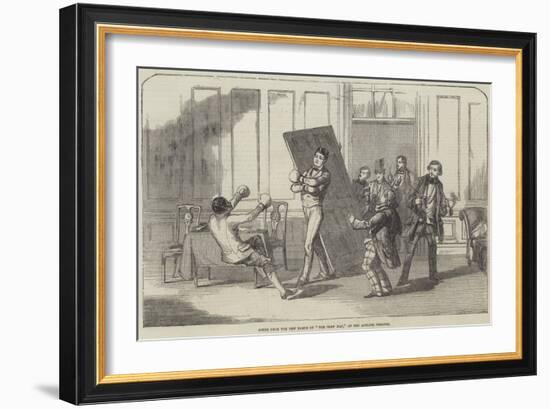 Scene from the New Farce of The Slow Man, at the Adelphi Theatre-null-Framed Giclee Print