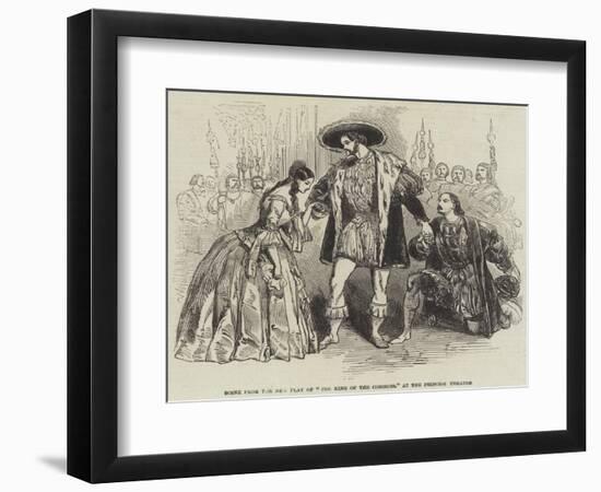 Scene from the New Play of The King of the Commons, at the Princess Theatre-null-Framed Giclee Print