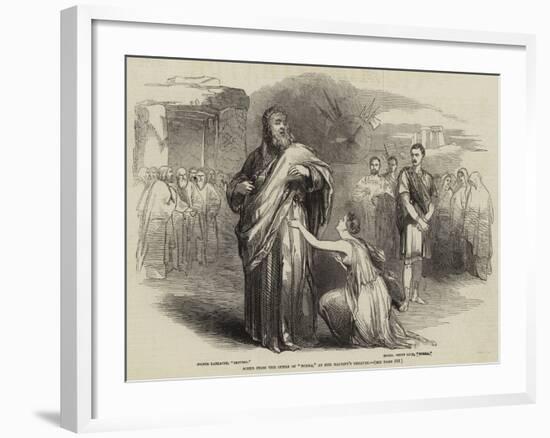 Scene from the Opera of Norma, at Her Majesty's Theatre-null-Framed Giclee Print