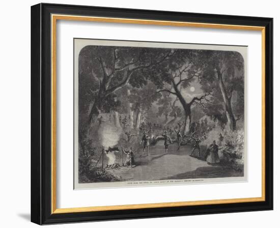 Scene from the Opera of Robin Hood, at Her Majesty's Theatre-Thomas Harrington Wilson-Framed Giclee Print