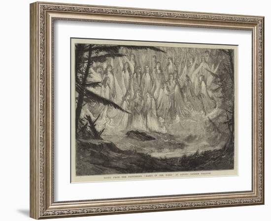 Scene from the Pantomime Babes in the Wood at Covent Garden Theatre-null-Framed Giclee Print