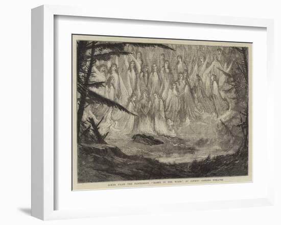 Scene from the Pantomime Babes in the Wood at Covent Garden Theatre-null-Framed Giclee Print