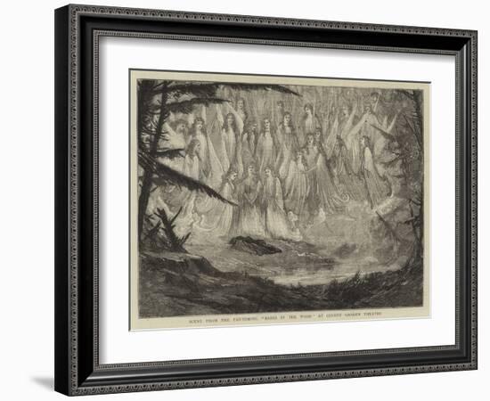 Scene from the Pantomime Babes in the Wood at Covent Garden Theatre-null-Framed Giclee Print