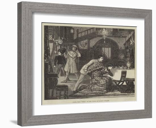 Scene from the Peril, at the Prince of Wales's Theatre-Francis S. Walker-Framed Giclee Print