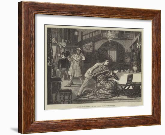 Scene from the Peril, at the Prince of Wales's Theatre-Francis S. Walker-Framed Giclee Print