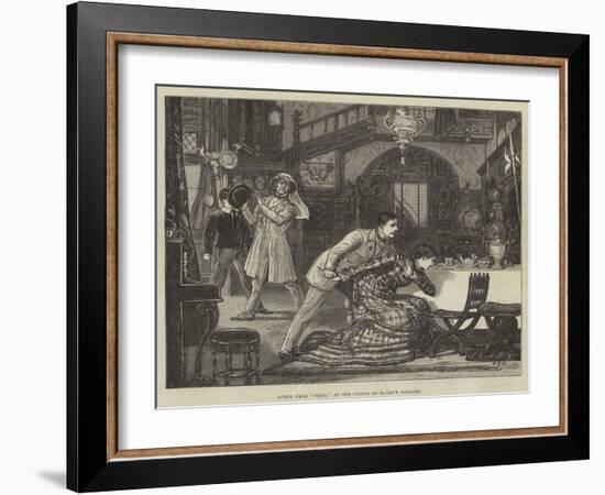 Scene from the Peril, at the Prince of Wales's Theatre-Francis S. Walker-Framed Giclee Print