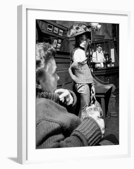 Scene from the Play Anna Christie Starring Gwen Verdon-Gjon Mili-Framed Premium Photographic Print
