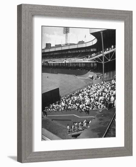 Scene from the Polo Grounds, During the Giant Vs. Dodgers Game-Yale Joel-Framed Photographic Print