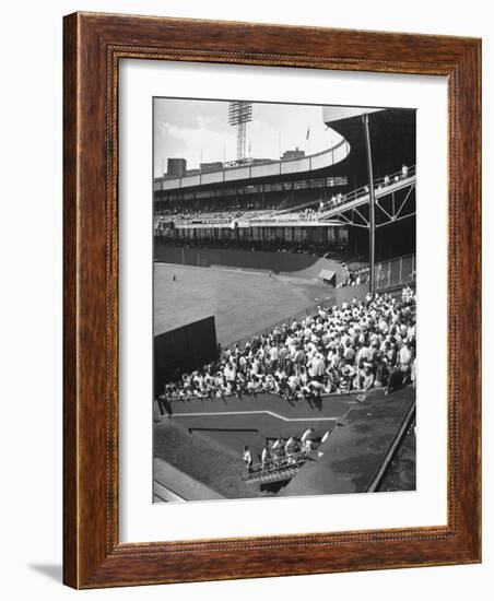 Scene from the Polo Grounds, During the Giant Vs. Dodgers Game-Yale Joel-Framed Photographic Print