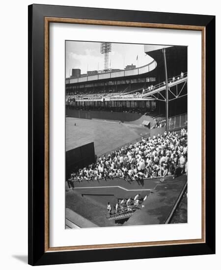 Scene from the Polo Grounds, During the Giant Vs. Dodgers Game-Yale Joel-Framed Photographic Print