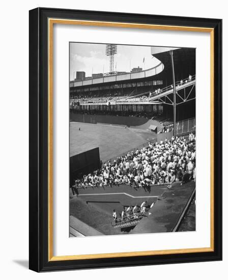 Scene from the Polo Grounds, During the Giant Vs. Dodgers Game-Yale Joel-Framed Photographic Print