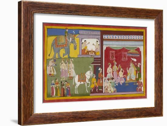 Scene From the Ramayana-null-Framed Giclee Print