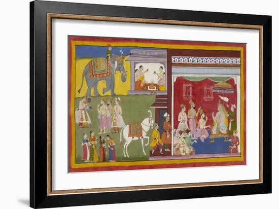 Scene From the Ramayana-null-Framed Giclee Print