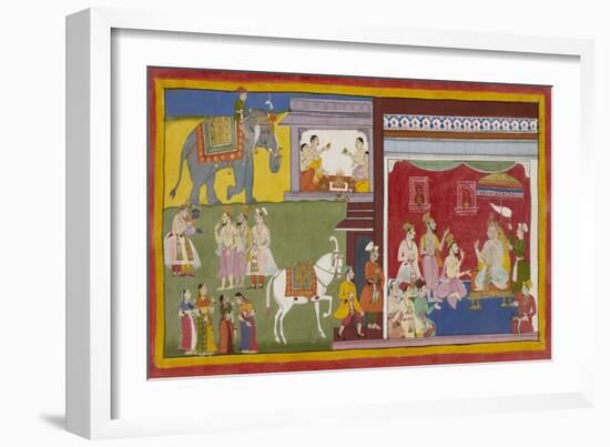 Scene From the Ramayana-null-Framed Giclee Print