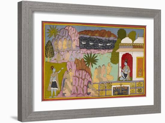 Scene From the Ramayana-null-Framed Giclee Print