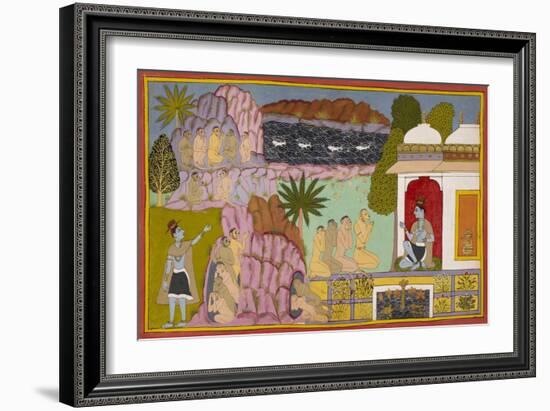 Scene From the Ramayana-null-Framed Giclee Print