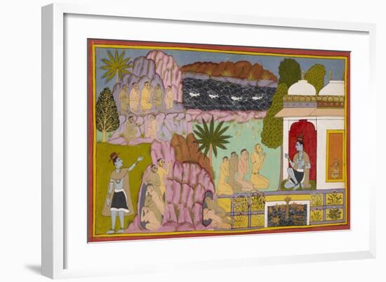 Scene From the Ramayana-null-Framed Giclee Print