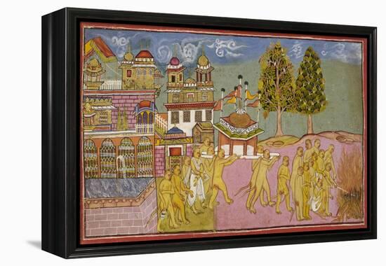 Scene From the Ramayana-null-Framed Premier Image Canvas