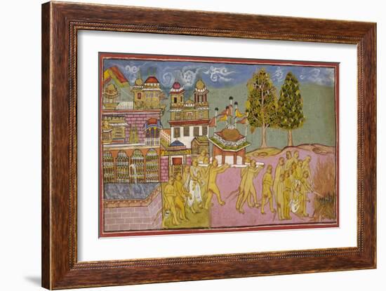 Scene From the Ramayana-null-Framed Giclee Print