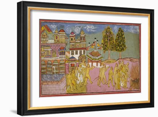 Scene From the Ramayana-null-Framed Giclee Print