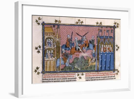 Scene from the Romance of Lancelot of the Lake-Gautier-Framed Giclee Print