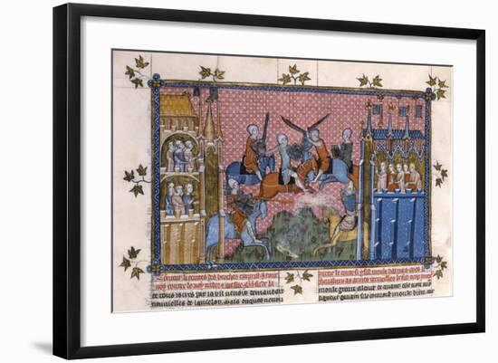 Scene from the Romance of Lancelot of the Lake-Gautier-Framed Giclee Print