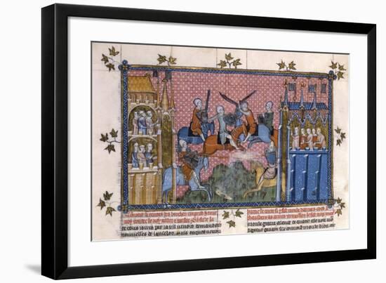 Scene from the Romance of Lancelot of the Lake-Gautier-Framed Giclee Print