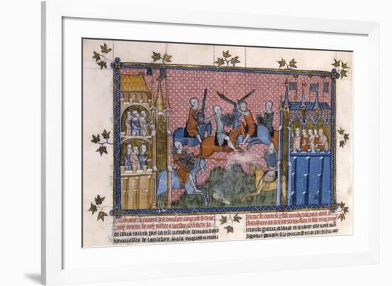 Scene from the Romance of Lancelot of the Lake-Gautier-Framed Giclee Print