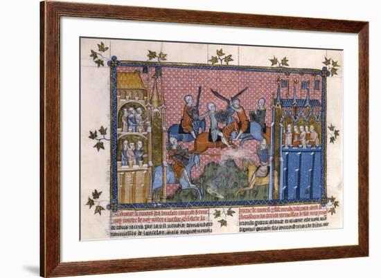 Scene from the Romance of Lancelot of the Lake-Gautier-Framed Giclee Print