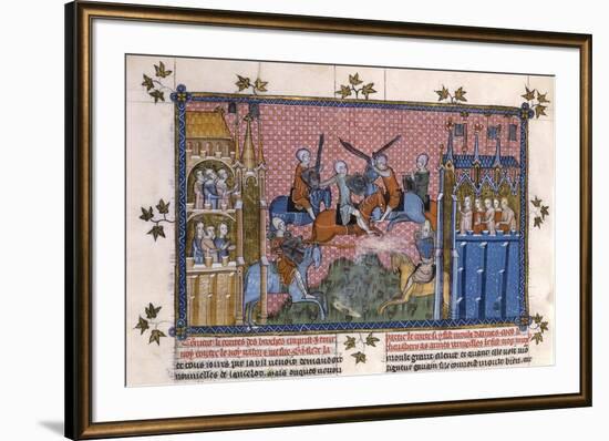 Scene from the Romance of Lancelot of the Lake-Gautier-Framed Giclee Print