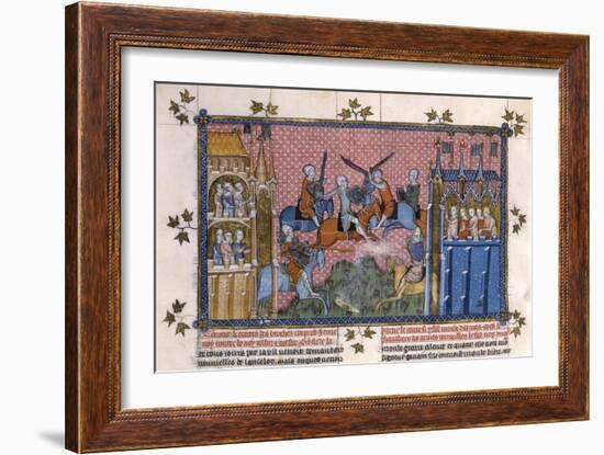 Scene from the Romance of Lancelot of the Lake-Gautier-Framed Giclee Print