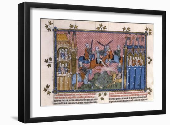 Scene from the Romance of Lancelot of the Lake-Gautier-Framed Giclee Print