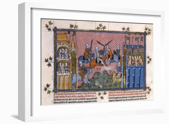 Scene from the Romance of Lancelot of the Lake-Gautier-Framed Giclee Print