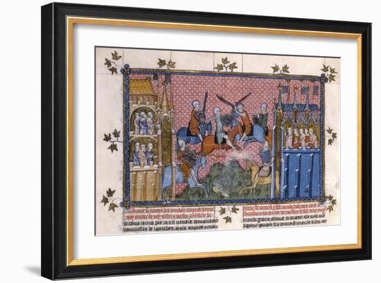 Scene from the Romance of Lancelot of the Lake-Gautier-Framed Giclee Print