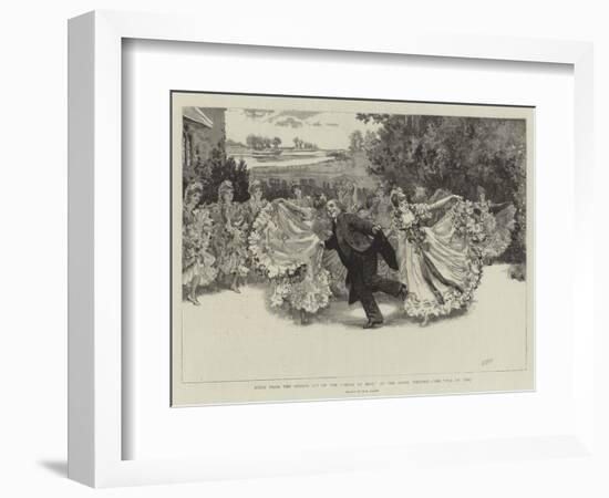 Scene from the Second Act of the Vicar of Bray at the Savoy Theatre, the Pas De Cinq-Henry Marriott Paget-Framed Giclee Print