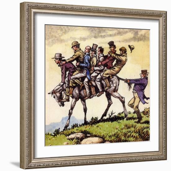 Scene from the Song Uncle Tom Cobbleigh-Pat Nicolle-Framed Giclee Print