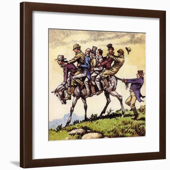 Scene from the Song Uncle Tom Cobbleigh-Pat Nicolle-Framed Giclee Print