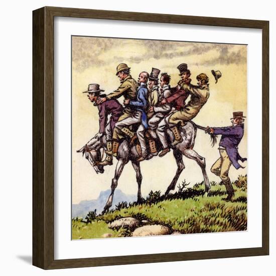 Scene from the Song Uncle Tom Cobbleigh-Pat Nicolle-Framed Giclee Print