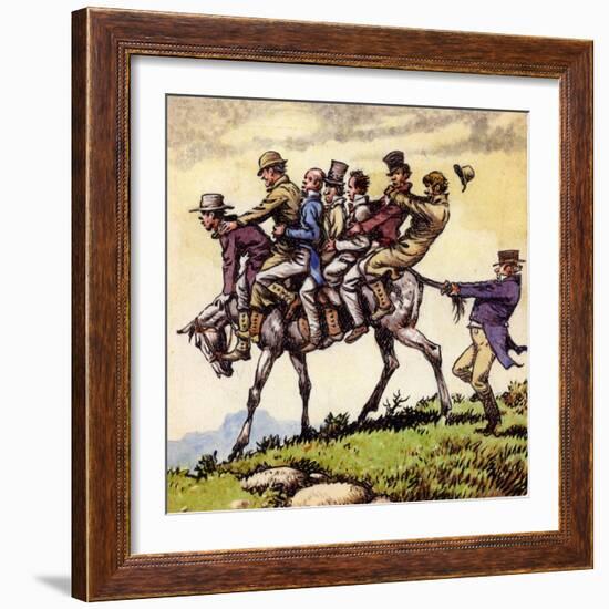 Scene from the Song Uncle Tom Cobbleigh-Pat Nicolle-Framed Giclee Print