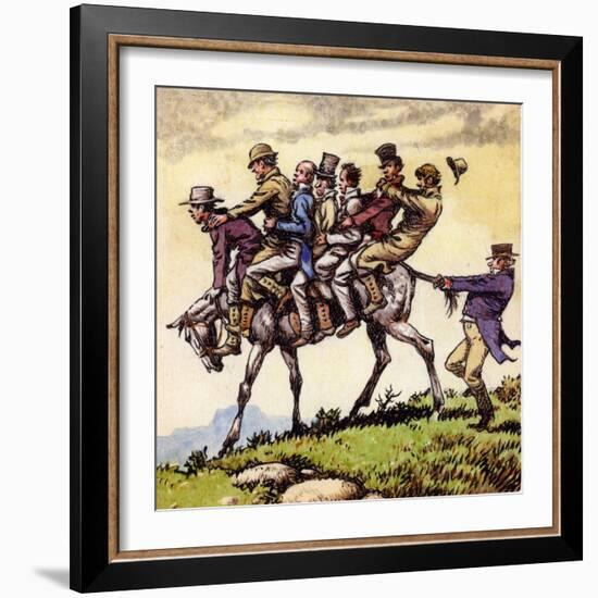 Scene from the Song Uncle Tom Cobbleigh-Pat Nicolle-Framed Giclee Print