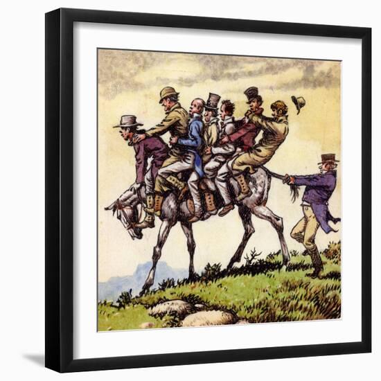 Scene from the Song Uncle Tom Cobbleigh-Pat Nicolle-Framed Giclee Print