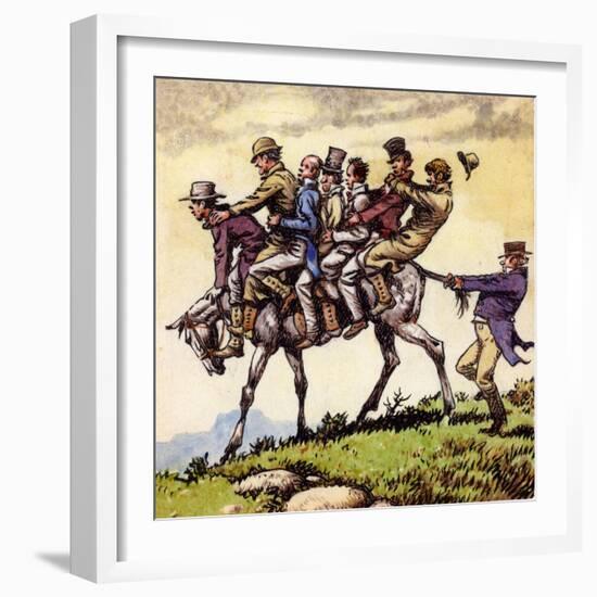 Scene from the Song Uncle Tom Cobbleigh-Pat Nicolle-Framed Giclee Print