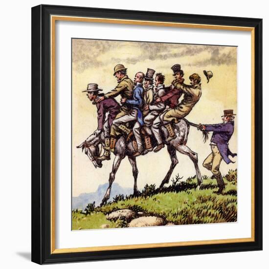 Scene from the Song Uncle Tom Cobbleigh-Pat Nicolle-Framed Giclee Print