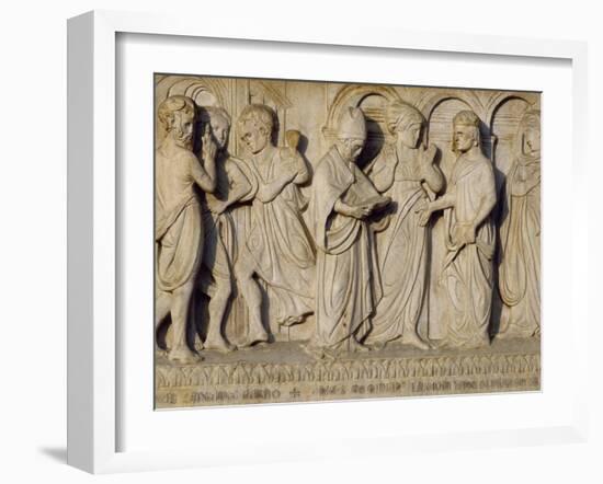 Scene from the Stories from the Life of St Geminiano-Agostino Di Duccio-Framed Giclee Print