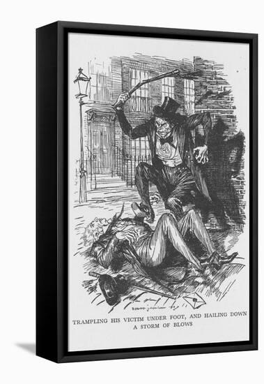 Scene from the Strange Case of Dr Jekyll and Mr Hyde by Robert Louis Stevenson, 1927-Edmund Joseph Sullivan-Framed Premier Image Canvas