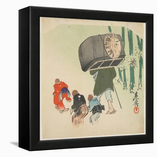 Scene from the Toungue-Cut Sparrow-Shibata Zeshin-Framed Premier Image Canvas