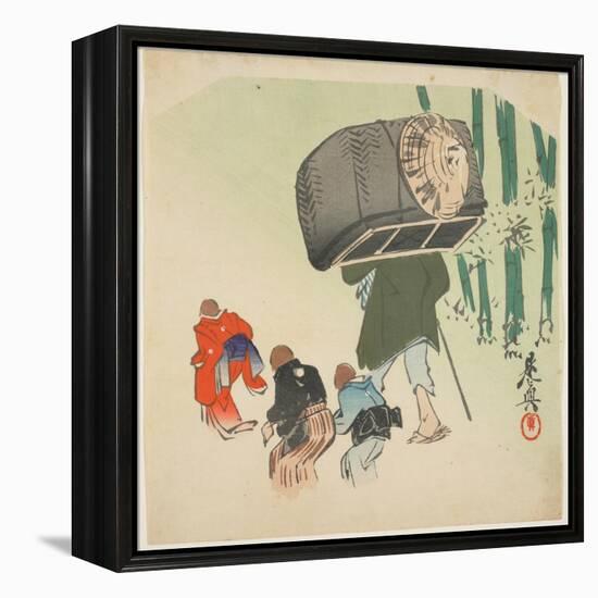 Scene from the Toungue-Cut Sparrow-Shibata Zeshin-Framed Premier Image Canvas